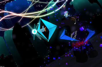 Having a standoff, Kalos Toratlou moves with a stance firm and brave as his energy blast begins to aim.
