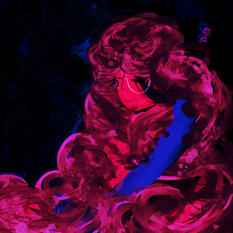 Embracing somewhere in a blissful moment